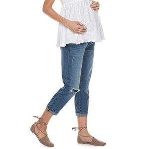 A Glow maternity denim jeans girlfriend